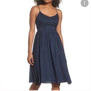 BB Dakota Navy Polka Dot Dress size 8 NWT